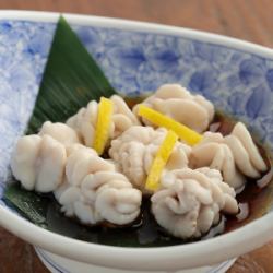 Cod milt with ponzu sauce