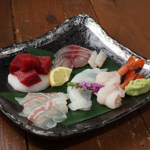 お造り五種盛り合わせ