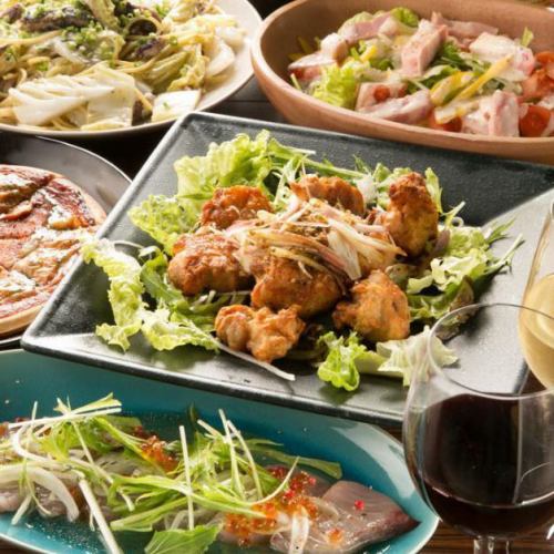 [推荐] 很棒的派对方案◆包含7种菜肴和期间2.5小时的无限畅饮和游戏◆5,500日元