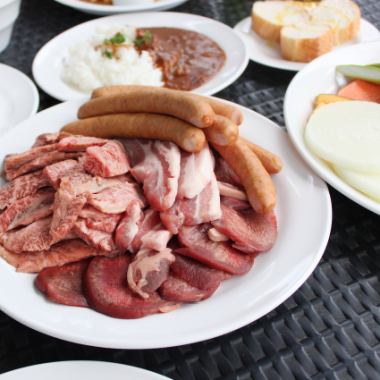 【7月以降】肉盛りセット＋飲み放題｜2時間滞在プラン ※持ち込みOK