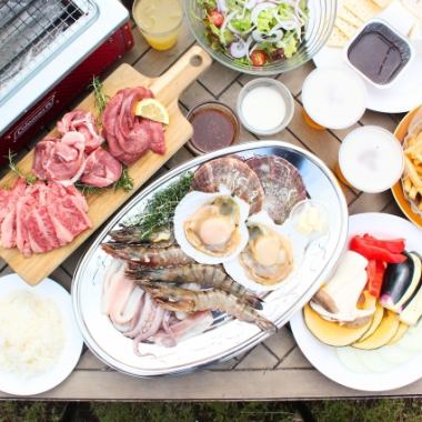 【7月以降】BBQ海＆大陸コース＋飲み放題｜2時間滞在プラン※持ち込みOK