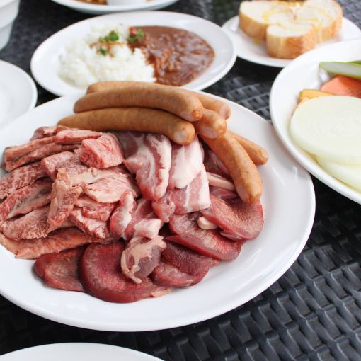 春のBBQ肉盛りセット＋飲放題 ★持ち込みOK★最大4時間利用OK