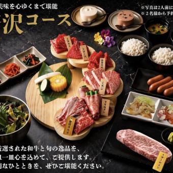 《おすすめ》【贅沢コース】和牛サーロイン付きの贅沢コース!!誕生日・記念日に《全16品》