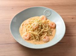 Shrimp cream pasta