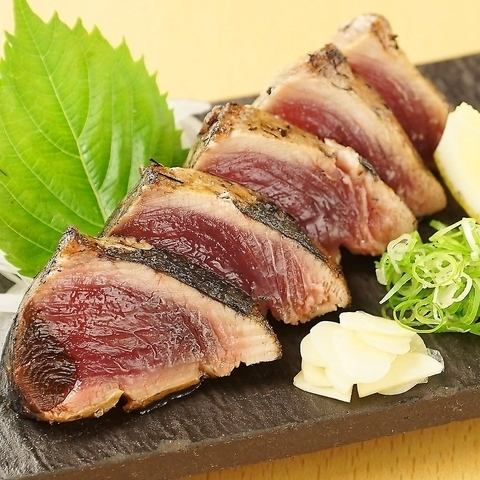 [Tawara-ya] The famous straw-grilled bonito and many other exquisite straw-grilled dishes!
