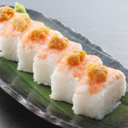 海膽蝦棒壽司