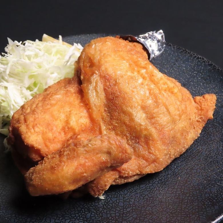 新潟特產「雑鳥」的炸半只