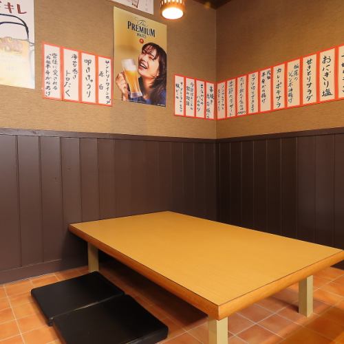 Spacious tatami seating