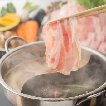 しゃぶしゃぶ食べ放題コース【選べる2色のスープ】※飲み放題はついておりません。組数限定