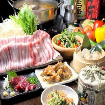 全9品贅沢コース【2時間豪華飲み放題付】豚〇商店一番豪華なコースです。