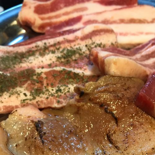 Assorted 4 kinds of thick-sliced samgyeopsal