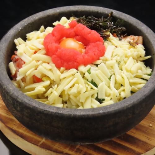 〆の石焼き明太チーズビビンバを是非召し上がれ◎