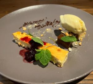 メッセージ付きデザートプレート