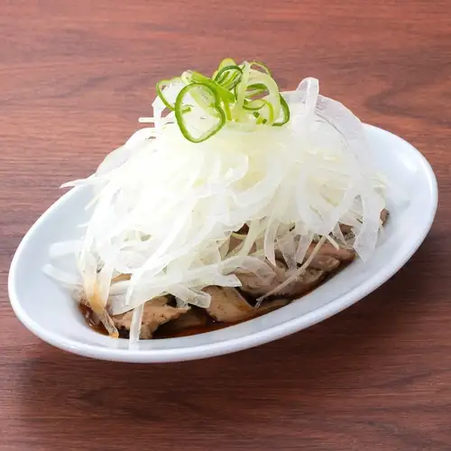 さっぱり鶏皮ポン酢/にんにくホイル焼き