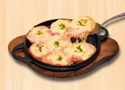 Potato and mentaiko bake