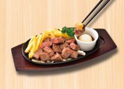 Beef cut steak (steak sauce or grated lemon ponzu sauce)