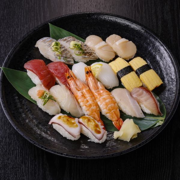 自慢の寿司・握り。毎日仕入れる海鮮を職人技で捌いて握る！本格板前鮓をリーズナブルにご提供