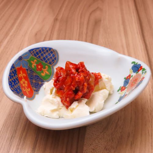 チャンジャクリームチーズ