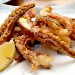 Deep-fried squid