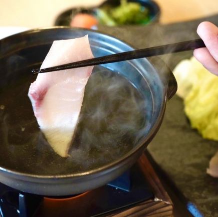 鳴門鯛とすだち鰤の鍋コース全8品2時間飲み放題付6000円（税込）日~木1000円引き5000円(税込）