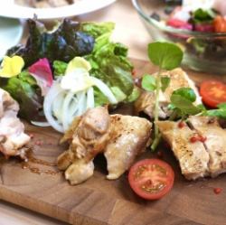 Awaodori chicken steak