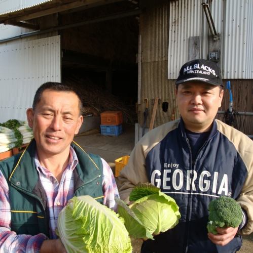Vegetables from contract farmers in Kyushu