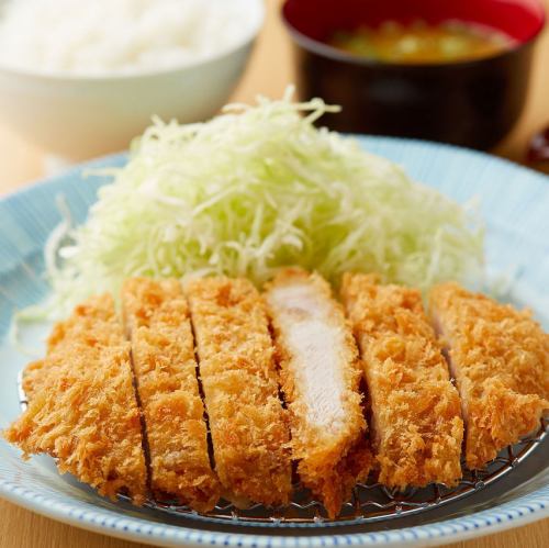 "Chicken cutlet set meal" using Saga brand Arita chicken
