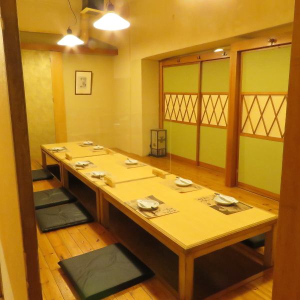 [Private room] x [Digging Gotatsu] seats are popular for banquets! There is also a partition so we can accommodate according to the number of people.