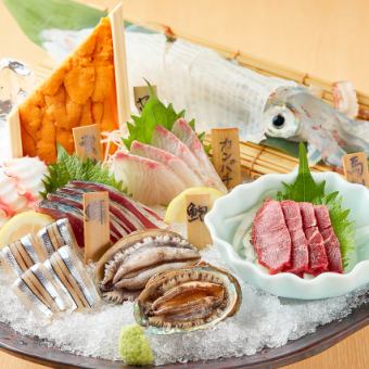 【當日OK】博多名產活魷魚、芝麻青花魚、水瀧2小時無限暢飲套餐7,700日圓→7,000日圓（含稅）