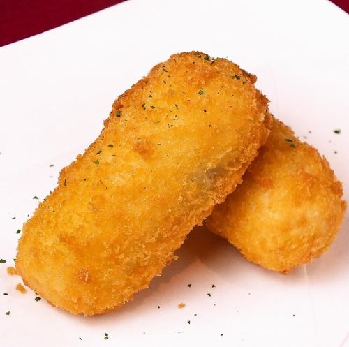 カニクリームコロッケ/ポテトチーズもち明太マヨ添え/たらとチーズの一口天ぷら
