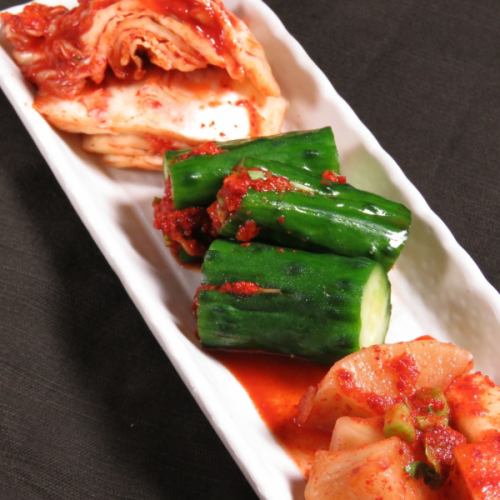 Kimchi platter