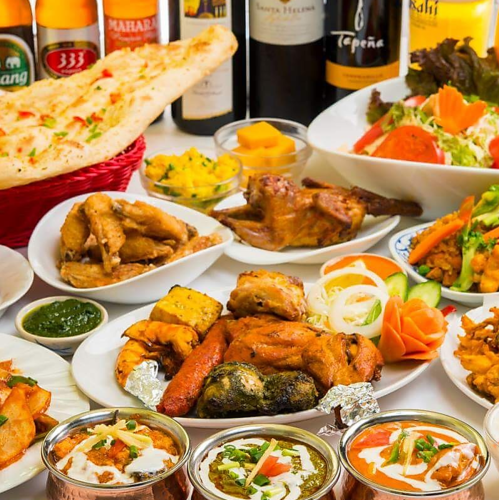 マサラキッチンのインド料理定番【全8品】2h飲み放題付き!≪インディアBコース≫4990円(税抜)