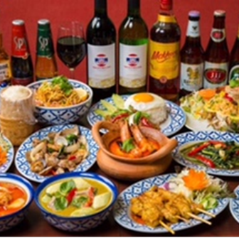 Masala厨房的泰国菜标准【共8项】2小时,你可以喝!«泰国A课程»3990日元(不含税)