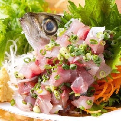 Tuna Yukhoe / Horse mackerel tataki