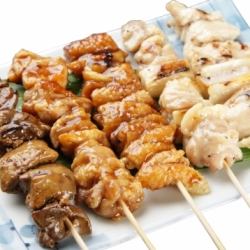 Assorted skewers