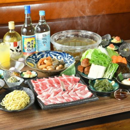 ≪北新地店限定新年会コース≫パイナップルあぐー豚レタしゃぶ！お肉1.5倍　大満足コース！