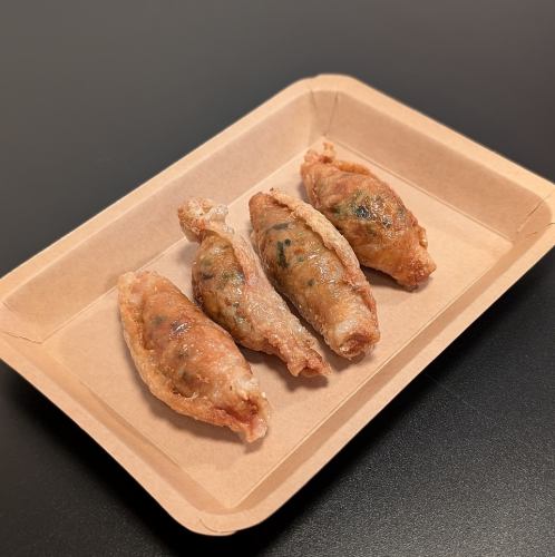 鶏皮餃子
