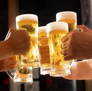 豊富なドリンクラインナップ!人気のビールやハイボール