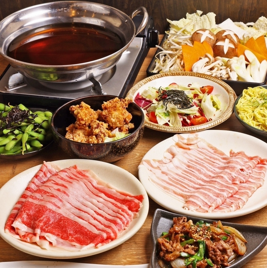 【일품】국산 소・돼지의 샤브샤브나 고기 스시는 참을 수 없는 맛