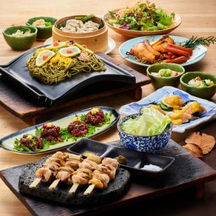 ◆Year-end Party Plan◆ [Yamaguchi Kawara Soba Course, All-You-Can-Drink Luxury Sake Including Dassai, 8 Courses, 7,000 Yen]