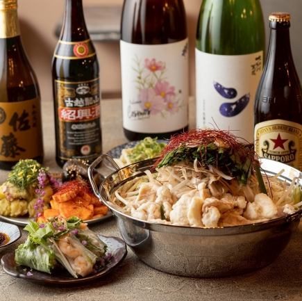【아케토테모로의 냄비 코스】인기 메뉴와 튀김 쇠고기 냄비를 즐기는 2시간 음료 무제한 포함 6품