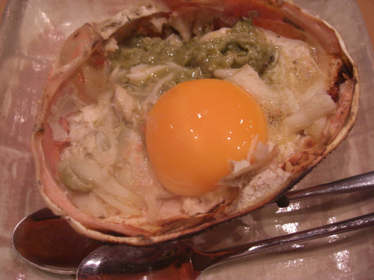 蟹味噌甲羅焼
