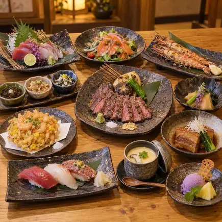 【準備中】【120分鐘暢飲】石垣牛肉炭烤高級套餐