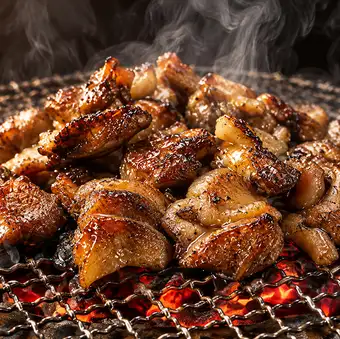 [Gouen Charcoal Grill] Yanbaru Chicken Skin Charcoal Grill