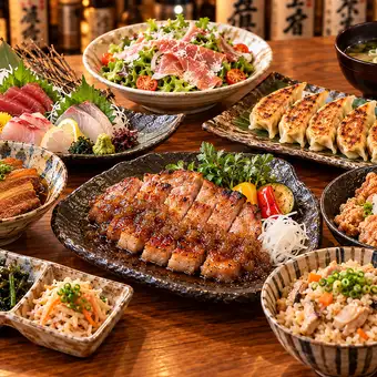 ＜特別価格＞あぐーステーキとやんばる若鳥のスタンダードコース｜通常5500→5000|120飲放付