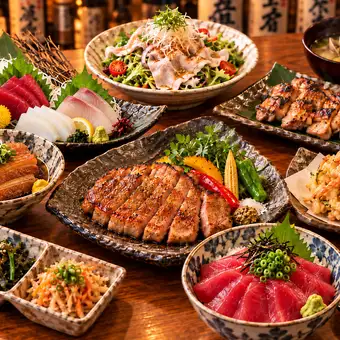 ＜特別価格＞あぐーステーキと那覇まぐろの贅沢コース｜通常6500→6000|120飲放付