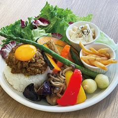 Mochi barley keema curry plate ~ can be changed to white rice.