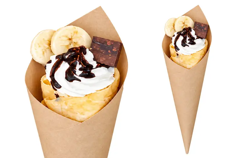 Chocolate Banana x Cream Crepe