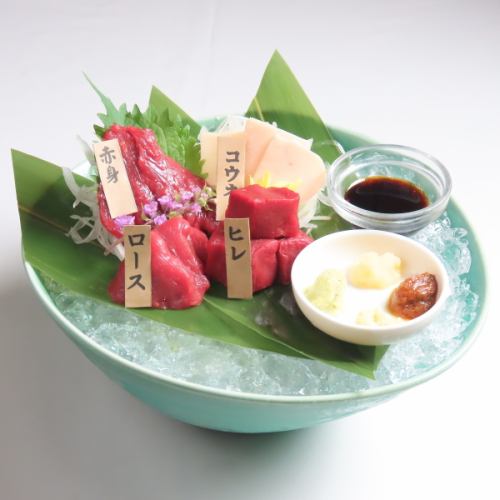 Assorted carefully selected horse sashimi medium (4 types)
