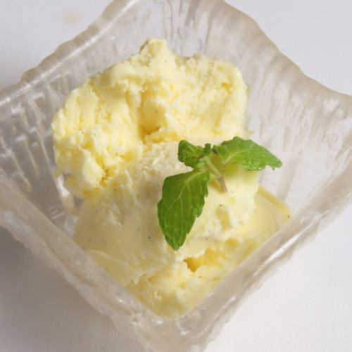 homemade gelato vanilla